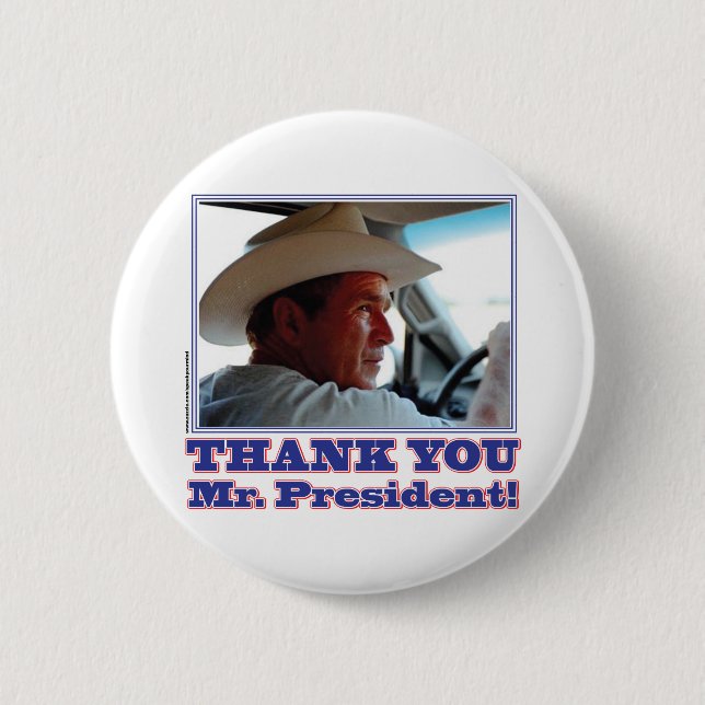 Badge Rond 5 Cm Bush-Thank-You (Devant)