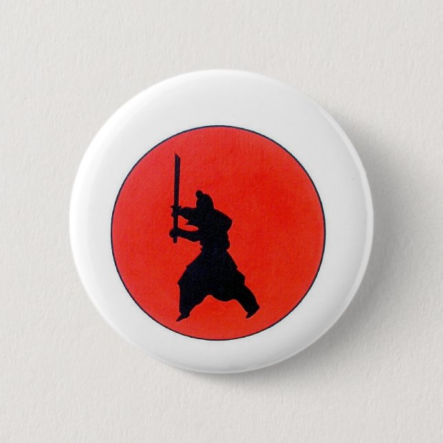 Badge Rond 5 Cm Bushido japonais (Devant)