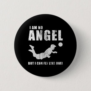 Badge Rond 5 Cm Buteur Drôle Football Avant Sport But Tête Byl