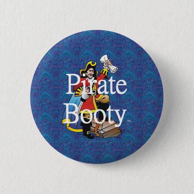 Badge Rond 5 Cm Butin de pirate de PIÈCE EN T (Devant)