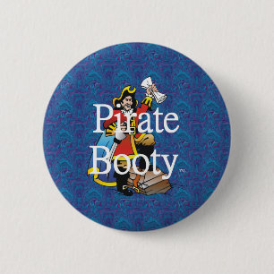 Badge Rond 5 Cm Butin de pirate de PIÈCE EN T