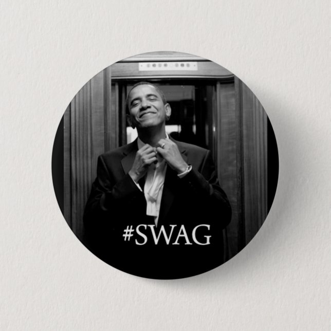 Badge Rond 5 Cm Butin d'Obama (Devant)