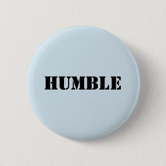 Badge Rond 5 Cm Buttn HUMBLE bleu-clair
