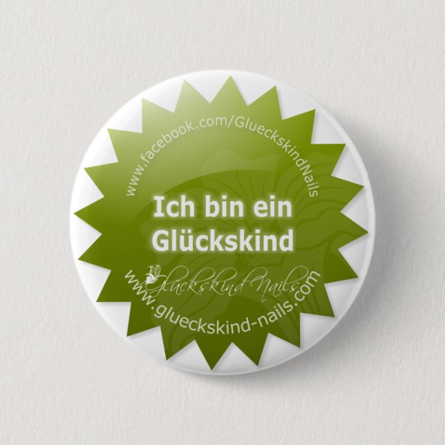 Badge Rond 5 Cm Button des enfants chanceux (Devant)