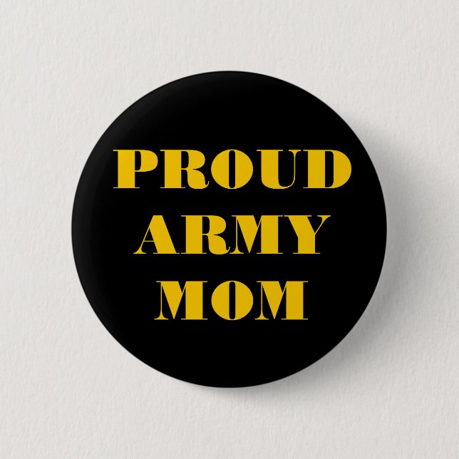 Badge Rond 5 Cm Button Proud Army Mom (Devant)