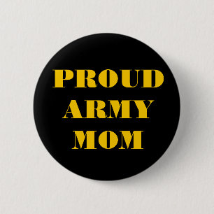 Badge Rond 5 Cm Button Proud Army Mom