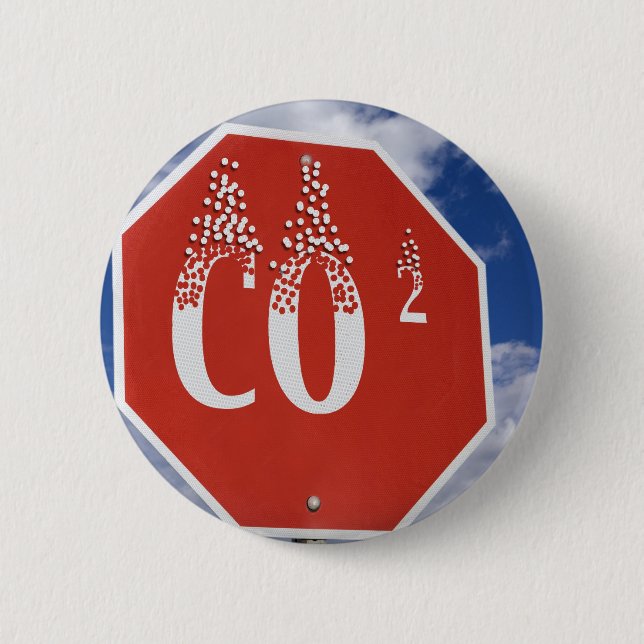 Badge Rond 5 Cm BUTTONS   Carbon Footprint (Devant)