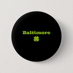 Badge Rond 5 Cm Byltimore Md fierté irlandaise trèfle jour de la S