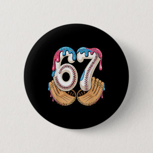 Badge Rond 5 Cm Bysebyll 67 - Goutte de glace 67 Mème Drôle de jou