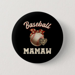 Badge Rond 5 Cm Bysebyll Mamaw Byndana Leopard Coeur fans de la mè
