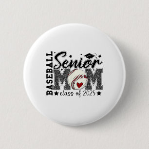 Badge Rond 5 Cm Bysebyll Senior Mom Cl Of 2025 Graduation Mother's