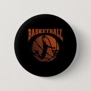 Badge Rond 5 Cm Bysketbyll Joueur Dunk Sport Coach Jeu d'équipe Co
