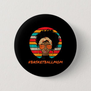 Badge Rond 5 Cm Bysketbyll Mom Black Women African American Afro
