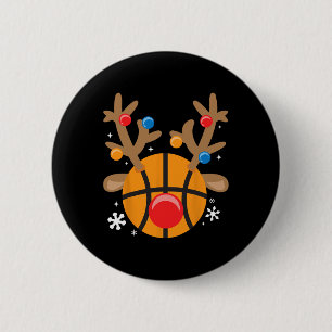 Badge Rond 5 Cm Bysketbyll Reindeer Fun Jote Boy Christmas
