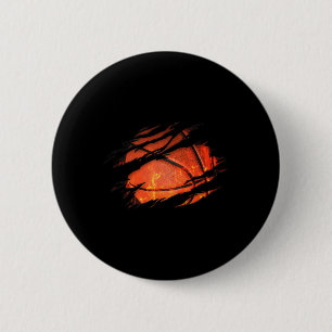 Badge Rond 5 Cm Bysketbyll Team Dunking Fan Femmes Ados