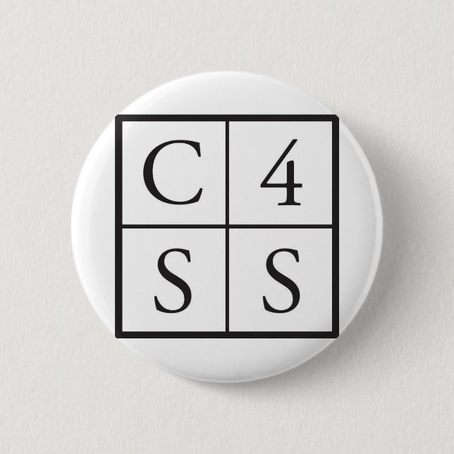 Badge Rond 5 Cm C4SS carré (Devant)