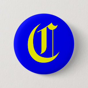 BADGE ROND 5 CM C - ANCIEN ANGLAIS