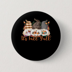 Badge Rond 5 Cm C’est automne Y’all Gnomes In Automne Plaid And Le
