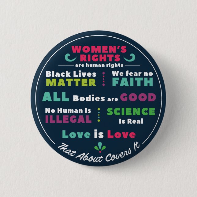Badge Rond 5 Cm Ça couvre à peu près tout Boutons/Épingles (Devant)