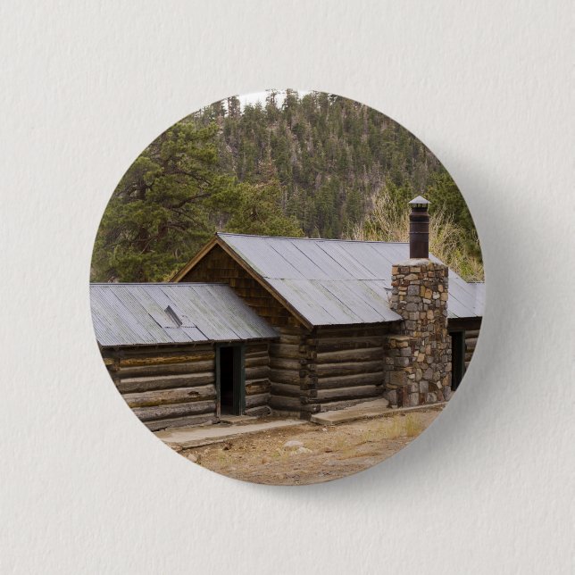 Badge Rond 5 Cm Cabine de Coon Creek (Devant)