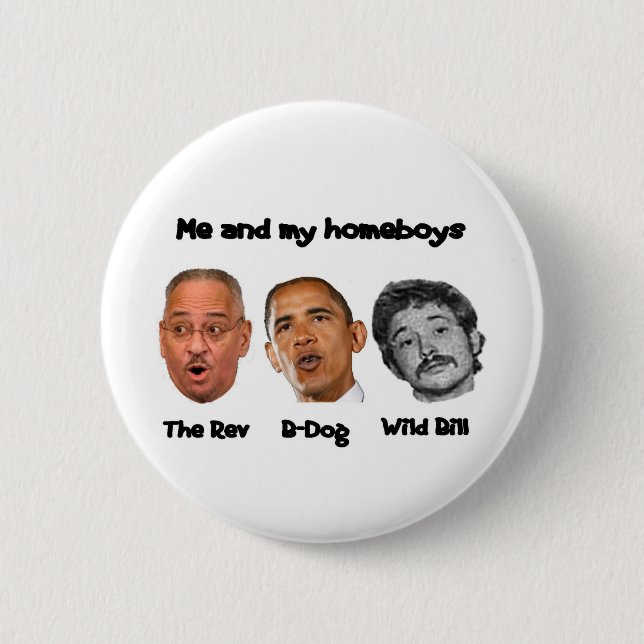 Badge Rond 5 Cm Cabinet d'Obama (Devant)