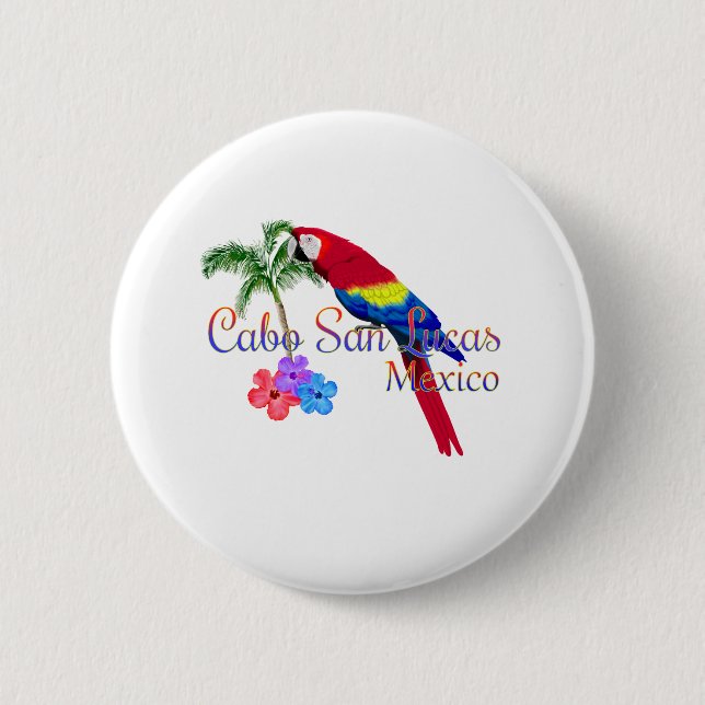 Badge Rond 5 Cm Cabo San Lucas Tropical Beach (Devant)
