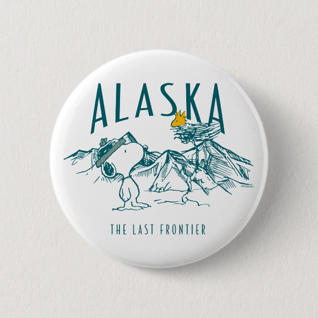 Badge Rond 5 Cm cacahuètes | Alaska La Dernière frontière (Devant)