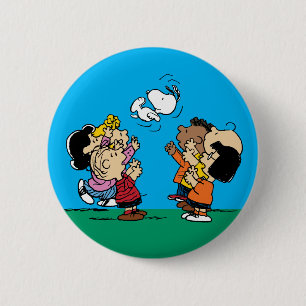 Badge Rond 5 Cm cacahuètes   Amusement d'amis