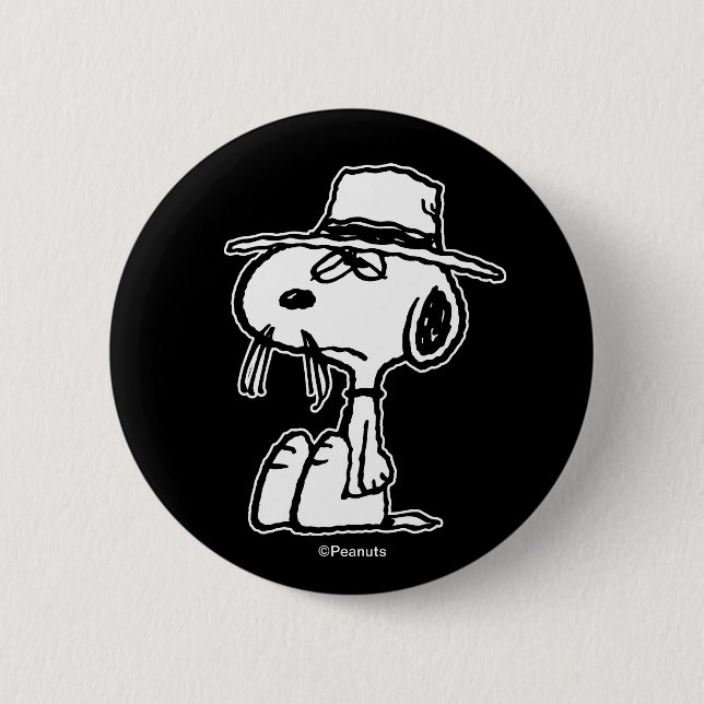 Badge Rond 5 Cm cacahuètes | C'est le Frère Spike de Snoopy (Devant)