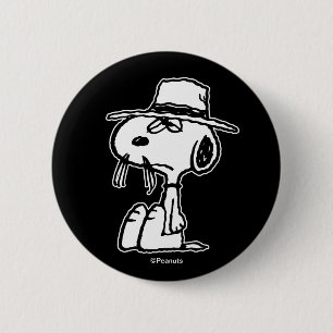 Badge Rond 5 Cm cacahuètes   C'est le Frère Spike de Snoopy
