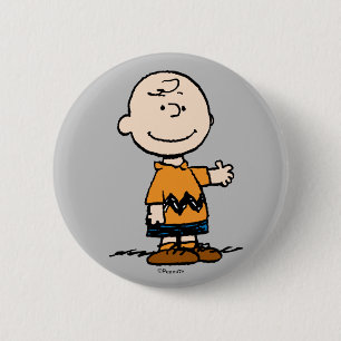 Badge Rond 5 Cm cacahuètes   Charlie Brown