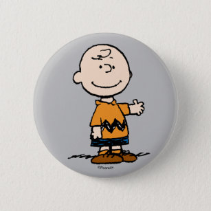 Badge Rond 5 Cm cacahuètes   Charlie Brown