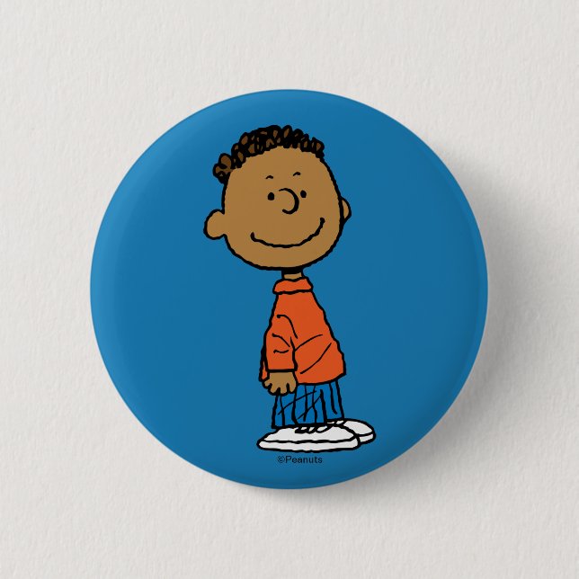 Badge Rond 5 Cm cacahuètes | Franklin Smile (Devant)