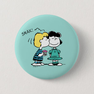 Badge Rond 5 Cm cacahuètes   Saint Valentin   Lucy & Schroeder Kis