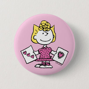 Badge Rond 5 Cm cacahuètes   Saint Valentin   Sally Valentines