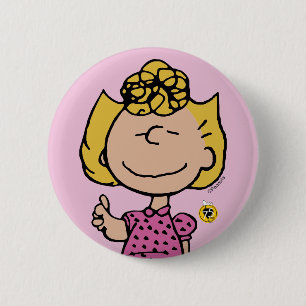 Badge Rond 5 Cm cacahuètes   Sally Super Smile