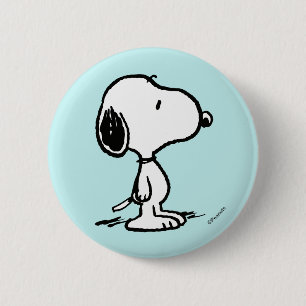Badge Rond 5 Cm cacahuètes   Snoopy