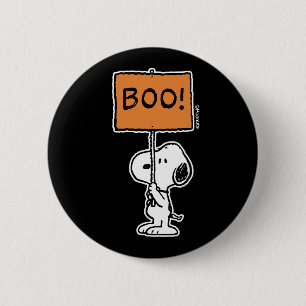 Badge Rond 5 Cm cacahuètes Snoopy Boo !