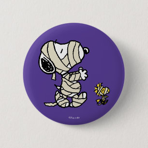 Badge Rond 5 Cm cacahuètes   Snoopy et Woodstock Mummies