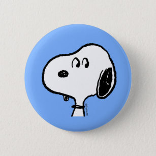 Badge Rond 5 Cm cacahuètes   Snoopy Looks