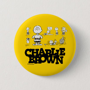 Badge Rond 5 Cm cacahuètes   Toujours Charlie Brown