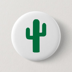 Badge Rond 5 Cm Cactus