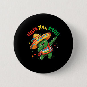 Badge Rond 5 Cm Cactus Dabbing Drôle Cinco De Mayo Garçons Enfants