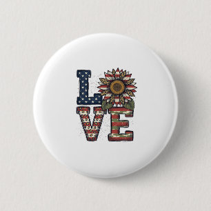 Badge Rond 5 Cm Cactus patriotique gravure vintage design de chemi