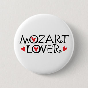 Badge Rond 5 Cm Cadeau classique d'amant de Mozart