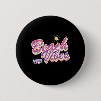 Badge Rond 5 Cm Cadeau d'ambiance de plage Été coloré