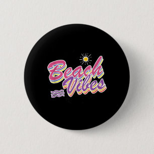 Badge Rond 5 Cm Cadeau d'ambiance de plage Été coloré