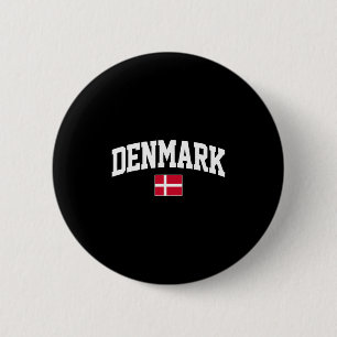 Badge Rond 5 Cm Cadeau Danemark Ami Danois Danemark Vacances Danoi
