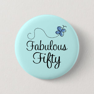 Badge Rond 5 Cm Cadeau d'anniversaire fabuleux de papillon de