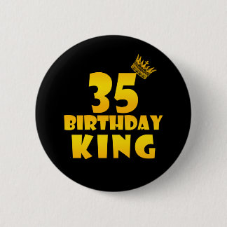 Badge Rond 5 Cm Cadeau de 35e anniversaire pour 35 ans Anniversair